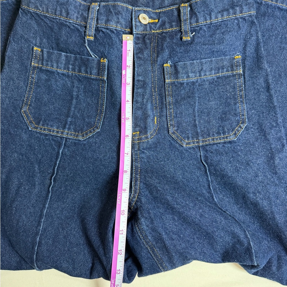 Entro Solid Wide Leg Ankle Length Patch Pockets J… - image 7